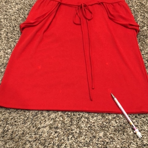Stella McCartney Draped Back Dress Size IT 38 US 4 Red - Picture 5 of 12